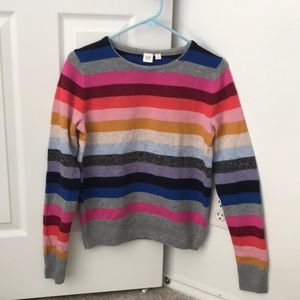GAP Crazy Stripe Crewneck Sweater